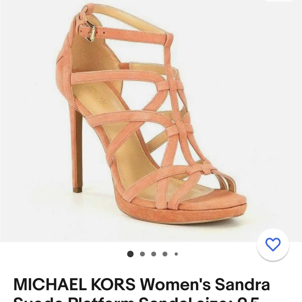 Michael Kors Sandra platform suede heels 8.5